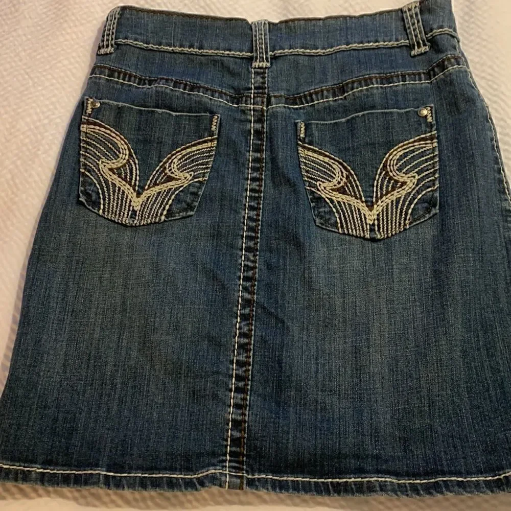 HOT TOPIC, midi skirt, denim, small, great condition